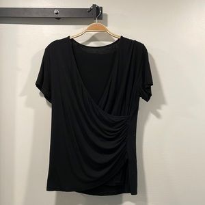 (x2 colors) Size S/M Short Sleeve wrap Nursing breastfeeding / Maternity Shirt